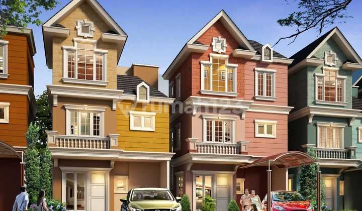 Disewakan Rumah 3 Lantai di Cluster Omaha Village Gading Serpong
