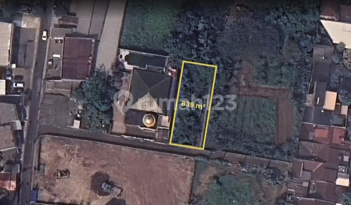Tanah Luas 839 Mtr di Villa Melati Mas Serpong Akses Tol Dekat