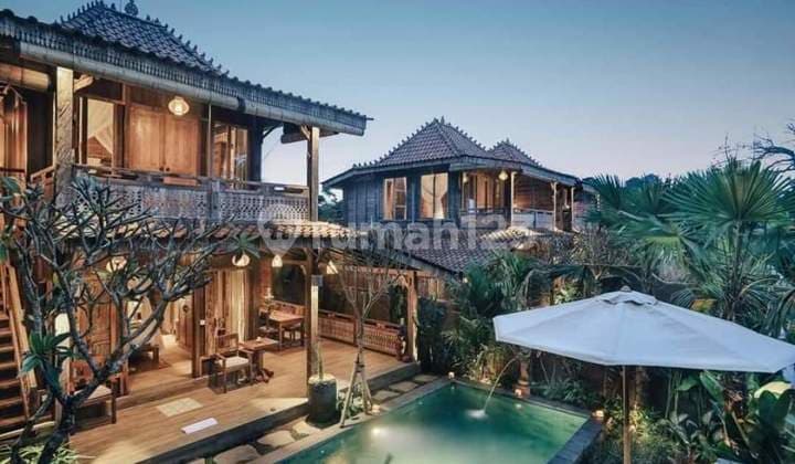 Dijual Cepat Vila With Rice Field dan Jungle View di Ubud