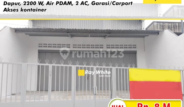 Di Jual Gudang di Jl. Raya Solo-Yogya, Klaten Utara