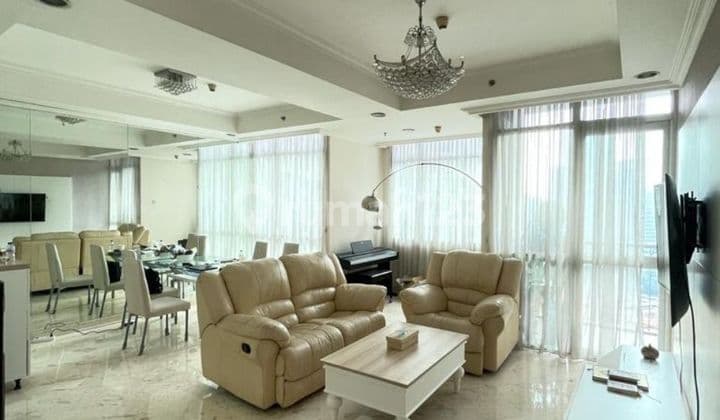 For Rent Apartment Bellagio Residence Mega Kuningan 3Br Size 168Sqm - Renovated, Close To MRT LRT Busway