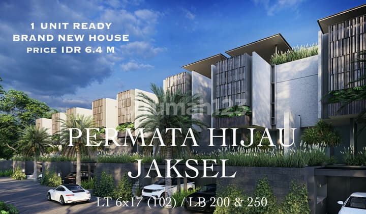 Rumah Cluster Cantik di Permata Hijau Jaksel Ready 1 Unit
