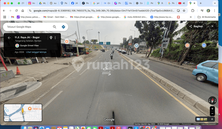 Land / Warehouse with SHM (Certificate of Ownership) in Ciputat, South Tangerang