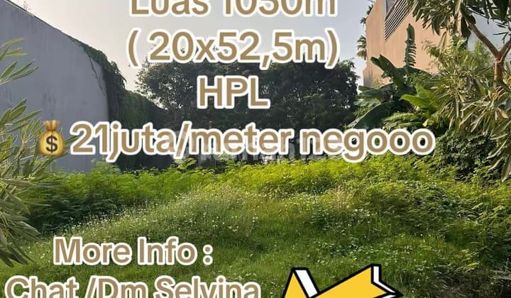 For Sale Kavling Pantai Mutiara Luas 1050m