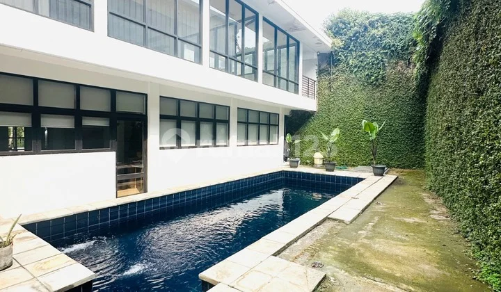 For Sale Office House in the Elite and Lush Area of Permata Hijau, South Jakarta