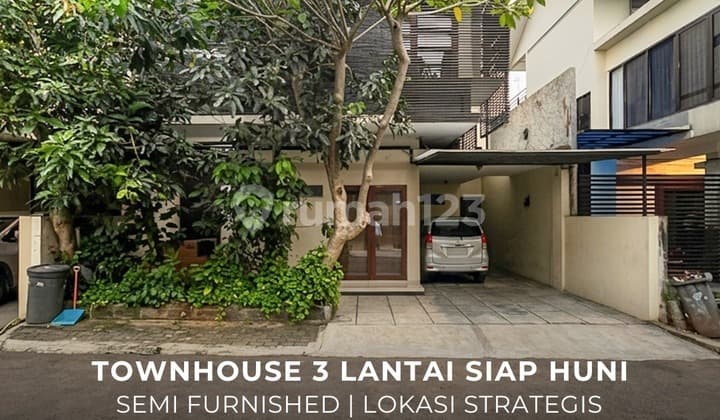 Dijual Townhouse 3 Lantai Cipete Jakarta Selatan One Gate System