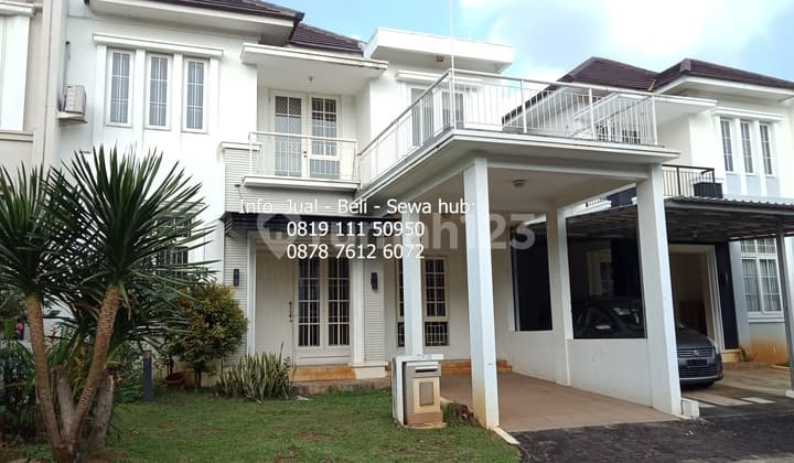 Disewa Rumah Bsd Semifurnish...3+1 Kt...lt lb 162 153 M²...siap Huni Dekat German Int School