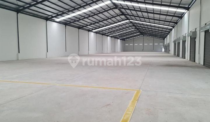 Gudang + tanah siap pakai area Cikande Serang Banten 2,7ha HGB