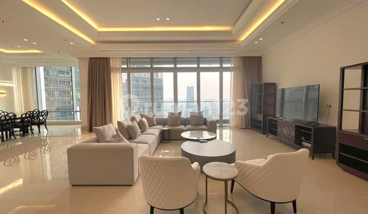 Apartemen The Raffles Residence 4br 480m Lokasi Strategis Furnish
