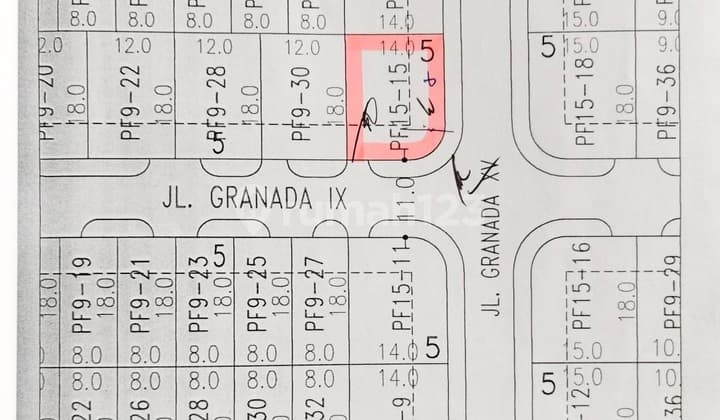 Pakuwon Indah Jual Murah Tanah Kavling di Cluster Granada