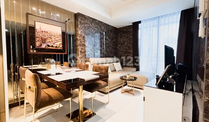 Apartemen Casa Grande Phase 2 Siap Huni 2 Kamar Tidur Connecting Mall Kota Kasablanka Bagus dan Mewah
