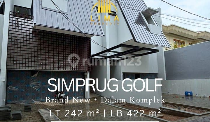 Rumah Mewah Simprug Dalam Komplek Elite One Gate System Dekat Senayan