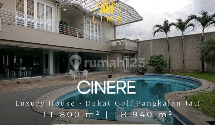 Rumah Cinere Dekat Pangkalan Jati Swimming Pool & Carport Luas