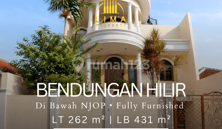 Di Bawah NJOP Rumah Benhil Fully Furnished Dekat Senayan & Gbk