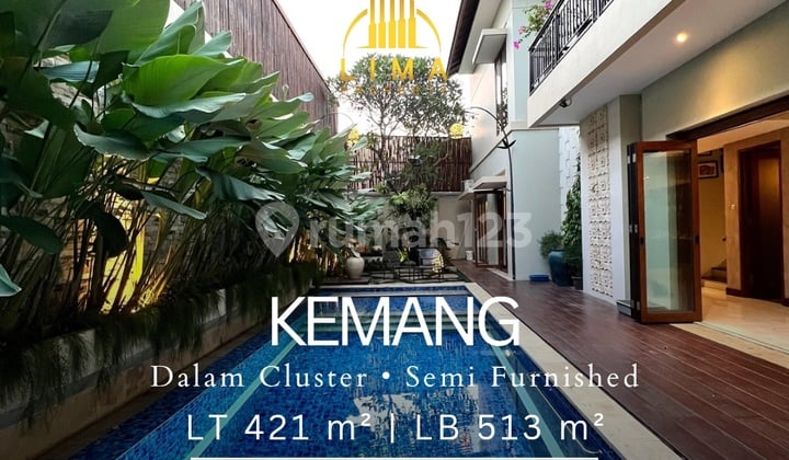 Rumah Kemang Semi Furnished Dalam Cluster Eksklusif Private Pool
