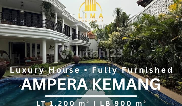 Rumah Mewah Ampera Kemang Private Pool Carport Luas