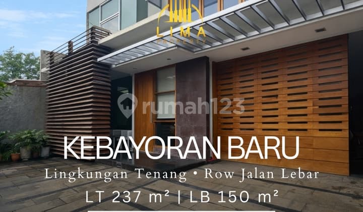 Rumah Kebayoran Baru Prime Area Cocok untuk Silent Office Dekat Pusat Bisnis