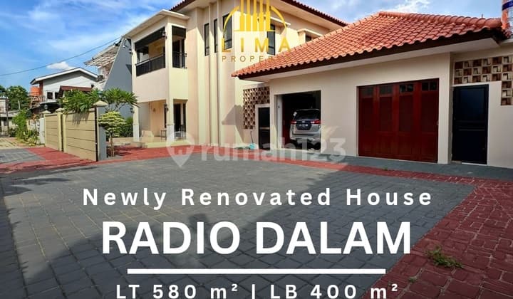 Rumah Newly Renovated Radio Dalam Carport Luas Dekat Gandaria City & Pim