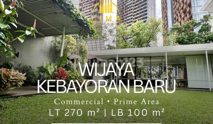 Komersial Wijaya Kebayoran Baru Kawasan Elite bisa Ijin 3 Lantai