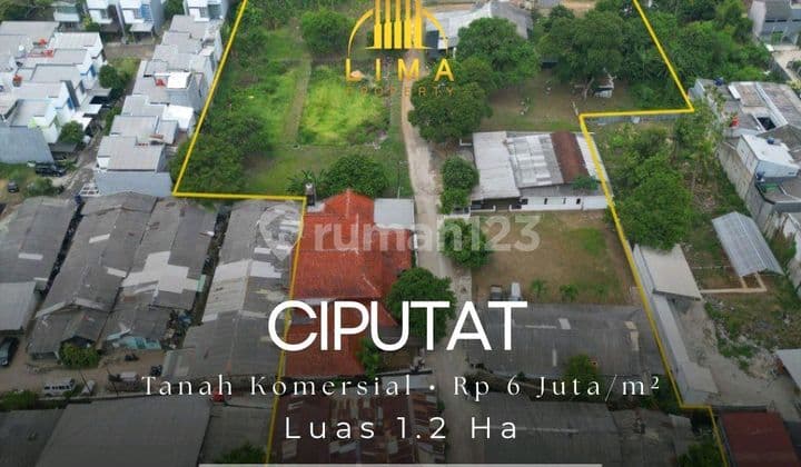 Commercial Land in Ciputat, South Tangerang, Suitable for Apartments, Hotels, or Hospitals