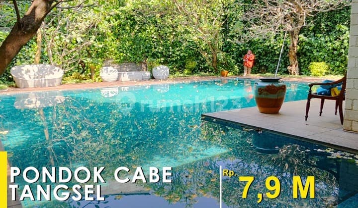 Rumah Nuansa Bali Di Pondok Cabe Dengan Pavilion