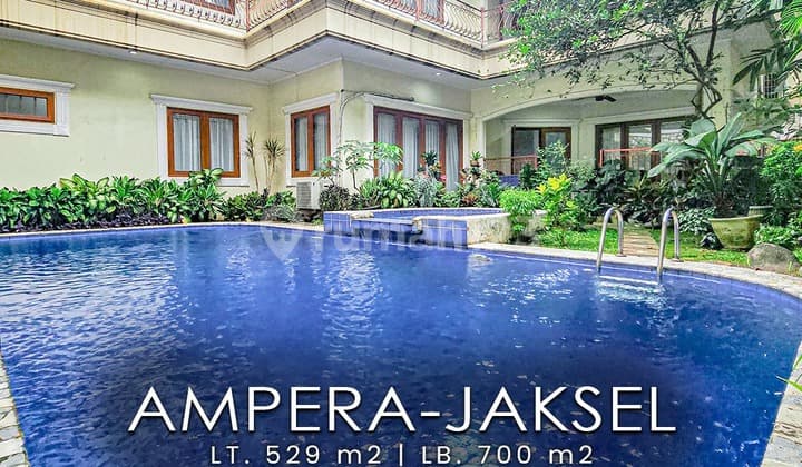 Dijual Cepat Rumah Mewah di Ampera Jakarta Selatan Bebas Banjir Lokasi Hook Dekat Perkantoran Mall dan Aman Nyaman bisa Nego
