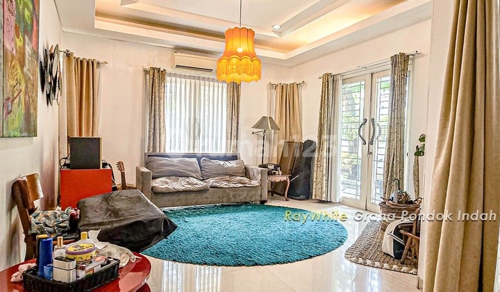 Corner House For Sale at a Discounted Price Far Below Market Value Still Negotiable Parking for 3 Cars 7 Bedrooms Ready to Move In Comfortable Safe in Pondok Indah South Jakarta