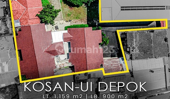 Cheap Boarding House for Sale Next to University of Indonesia, Suitable for Investors, Developers, Strategic Location Just a Step to University of Indonesia, Price Negotiable Until Deal.