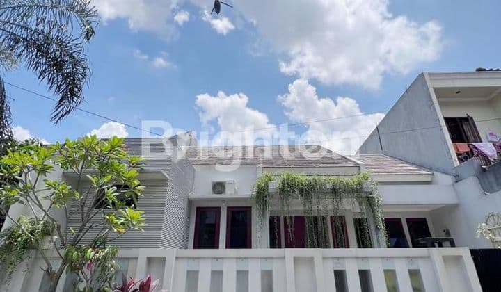 Rumah Cozy minimalis 1 lt siap naik pondasi,dan furnished, 150 m dari jl raya Cirendeu selatan Jkt,bebas banjir