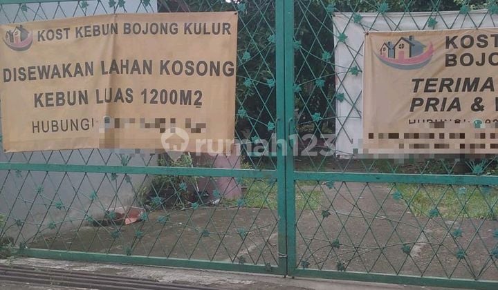 Disewakan Tanah Di Bojong Kulur 1200.0 M² Murah