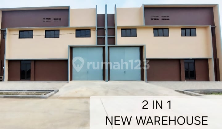 Warehouse for Rent in Front of Laksana Business Park, Affordable, 630 M2, Includes Office, 2 Floors, 40 Ft Container, Neat and Tidy, Ready to Use