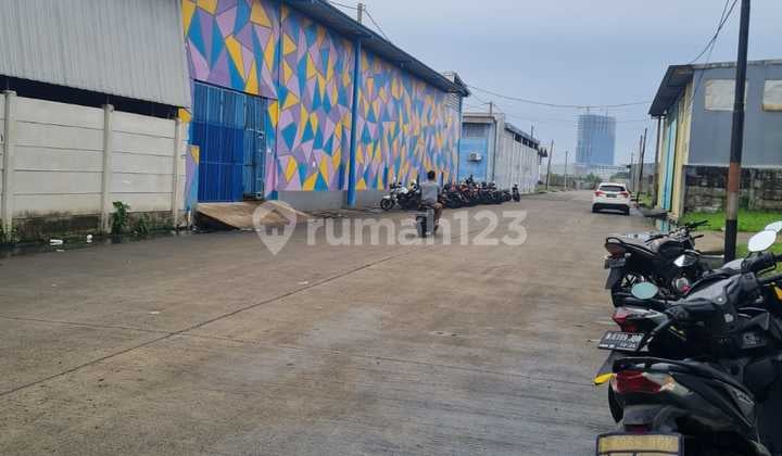 Dijual Gudang Sentra Kosambi 2584m2 Tidak Banjir Kontainer 40 "