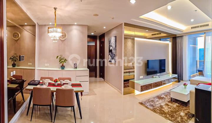 Apartemen The Elements 2 Kamar Tidur Furnished Bagus