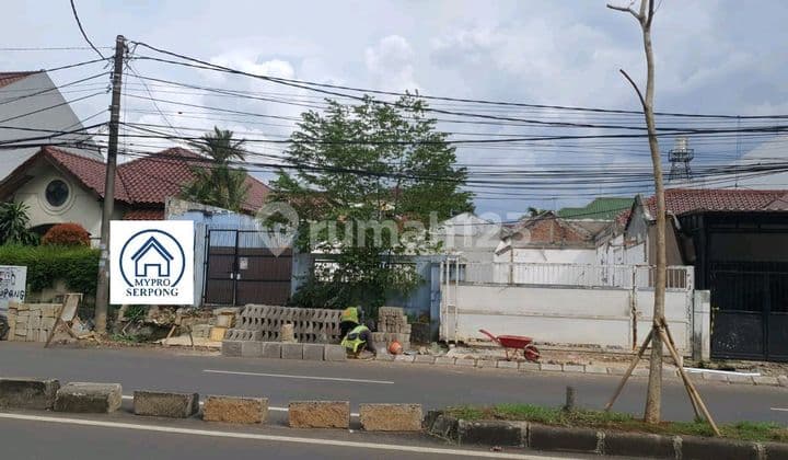 Tanah Kavling@jalan Raya Villa Melati Mas Posisi Depan.buat Usaha
