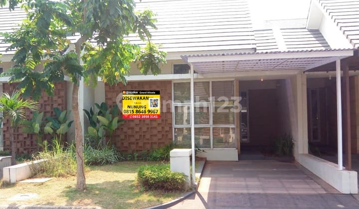 Disewakan Rumah 1 Lantai Siap Huni 2 Kamar Dalam Cluster Semi Furnished Akses Langsung Tol Tambun Grand Wisata Bekasi