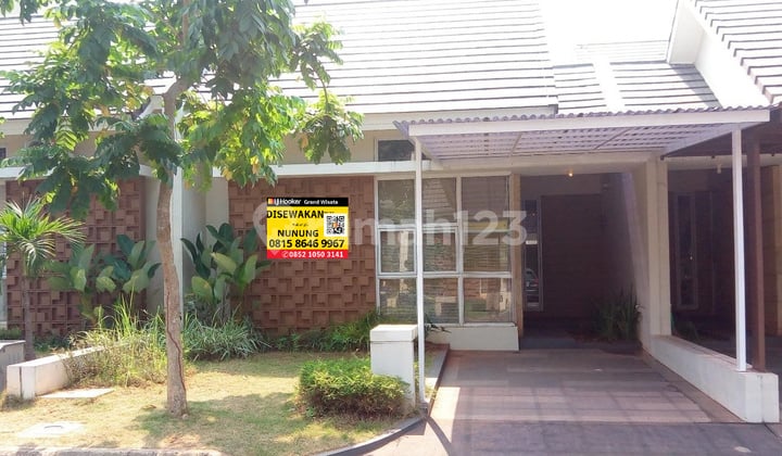 Disewakan Rumah 1 Lantai Siap Huni 2 Kamar Dalam Cluster Semi Furnished Akses Langsung Tol Tambun Grand Wisata Bekasi