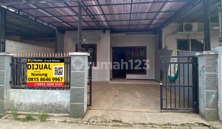 Dijual Rumah Di Telajung Setu Siap Huni 1 Lantai Luas 90 M2, 800 Meter Dari Pintu Tol Setu Utara Cibitung, Setu, Bekasi