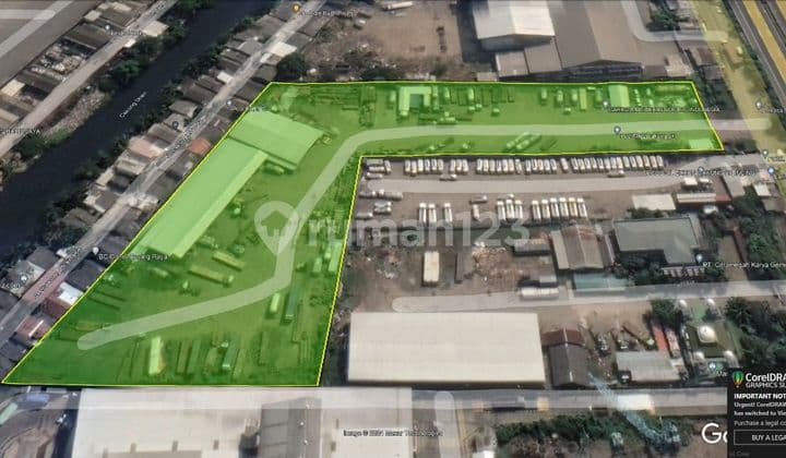 Tanah Komersil Cakung Cilincing 1.5ha Pinggir Jalan Tol