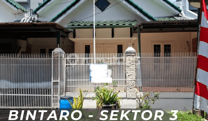 Disewakan Rumah Bagus Siap Huni Disektor 3 Bintaro