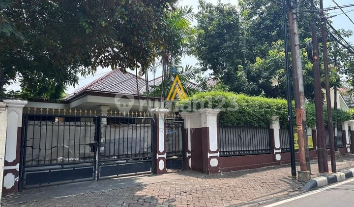Rumah Asri Menteng 676 M Strategis Halaman Luas Depan Taman
