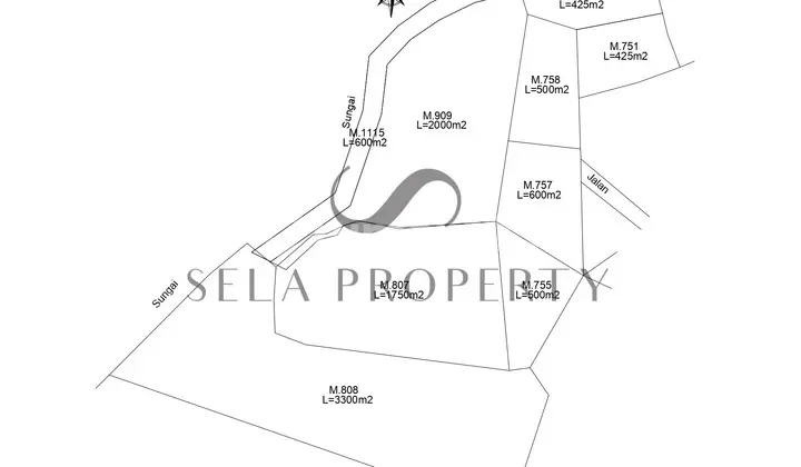 Prime Land With River View In Cepaka