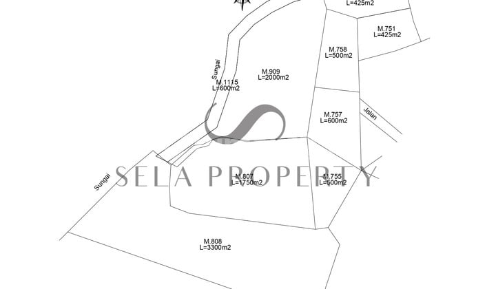 Prime Land With River View In Cepaka