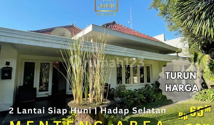 Rumah Menteng 2 Lantai Daerah Elite Ada Taman, Garasi Carport