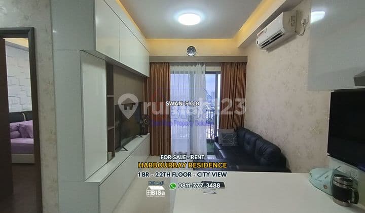 Apartemen Harbourbay Residence 1 BR Furnished Lt. 22 View Kota