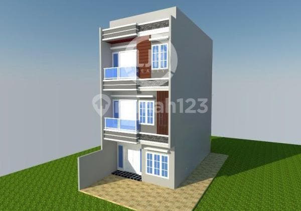 Rumah Baru 4 Lantai Mewah, Strategis, Tomang, Jakarta Barat