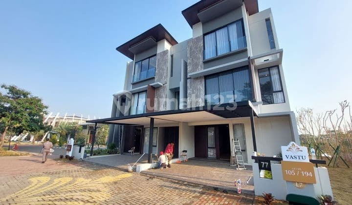 Rumah Baru Vastu 2 Lantai Lebar 7 Cluster Termewah Jgc Club House Nuansa Bali Area Depan Strategis bisa KPR