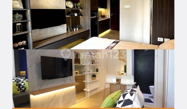 Parkiran Luas Apartemen 1 Kamar Sayana Harapan Indah Bekasi Siap Huni