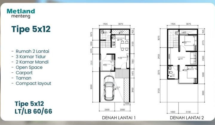 Peluang Emas! Rumah Cantik 2 Lantai di Neora Metland Menteng