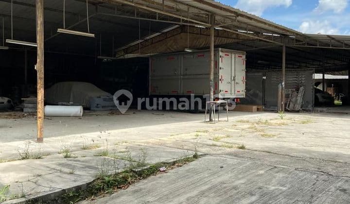 Tanah siap pakai ex bengkel/gudang di bsd serpong