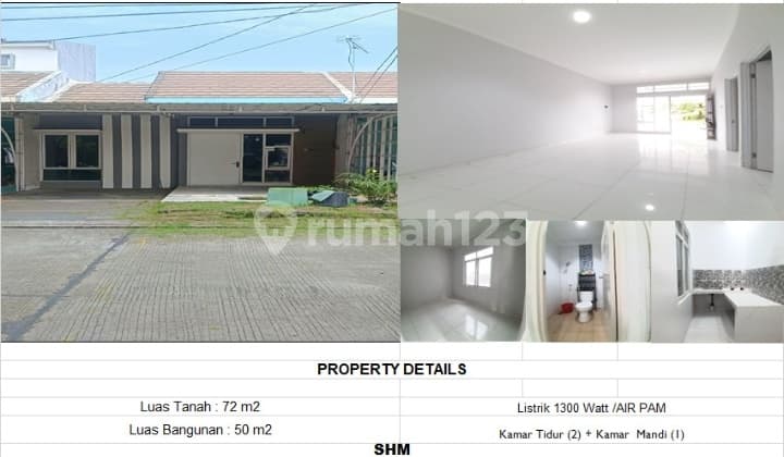 For Rent: White House. 2 Rooms in Mgc Cluster, Bekasi.